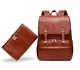 PU Leather Mommy Bag Shoulder Mommy Backpack Dad Bag