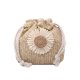 Straw Bucket Bag Shoulder Messenger Bag