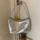 Minimalist Silver Handbag Shoulder Bag